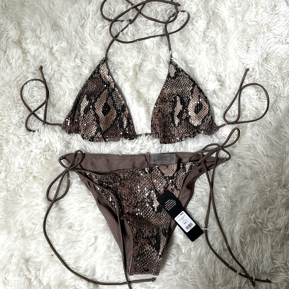 Fashion Nova Snake Skin Bikini